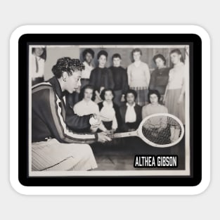 Althea Gibson 1957 Sticker